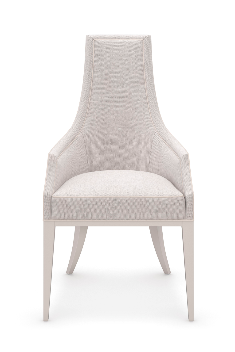 Tapered Back Beige Dining Chair | Caracole Tall Order | Oroa.com