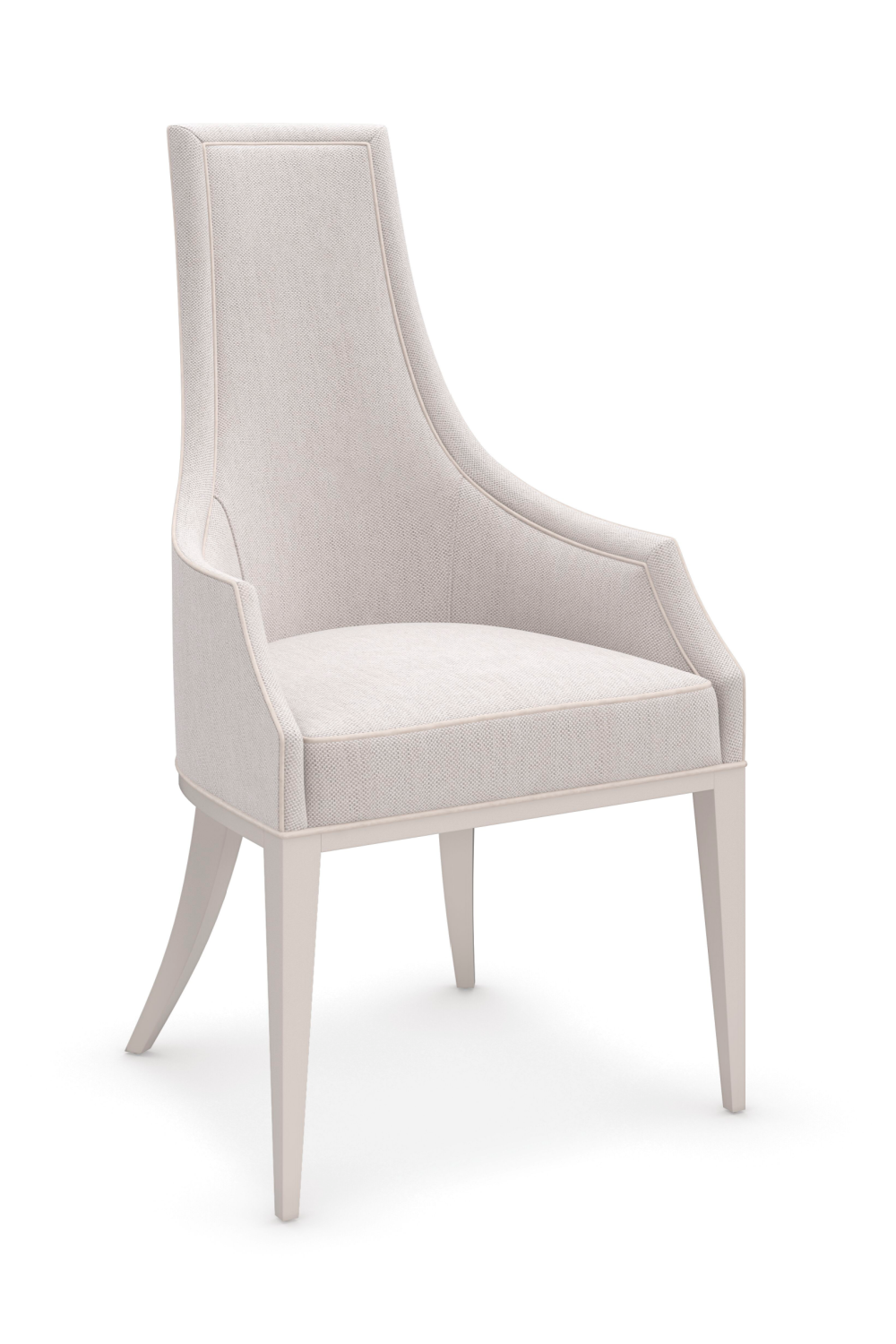 Tapered Back Beige Dining Chair | Caracole Tall Order | Oroa.com