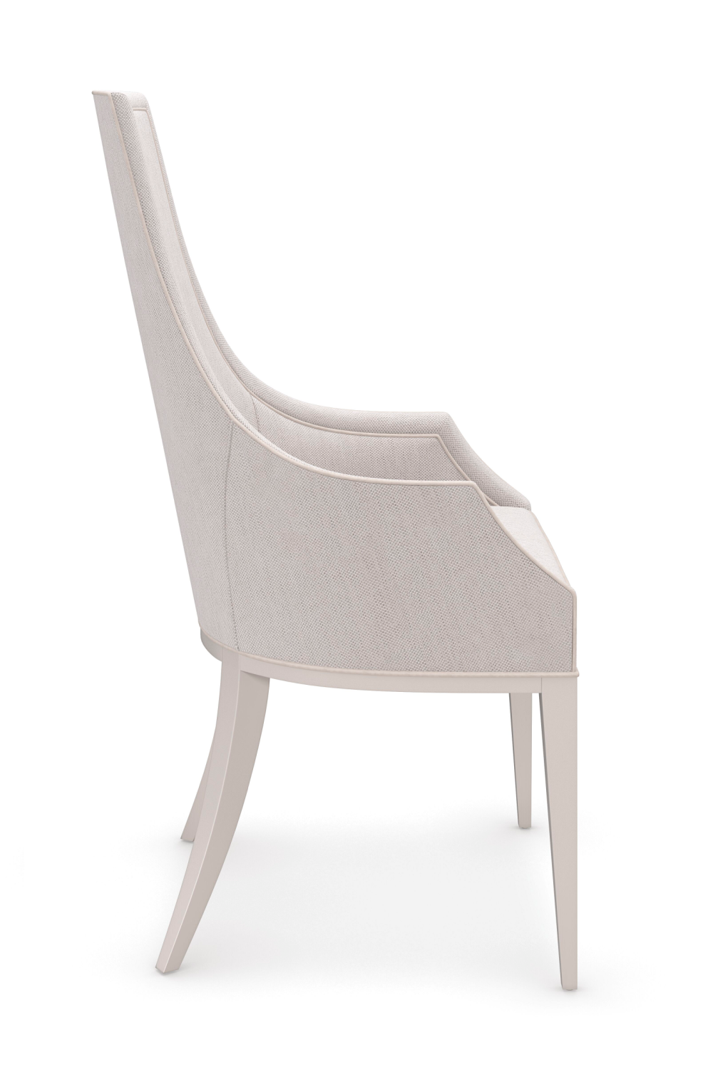   Tapered Back Beige Dining Chair | Oroa.com