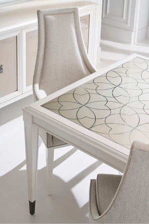   Tapered Back Beige Dining Chair | Oroa.com