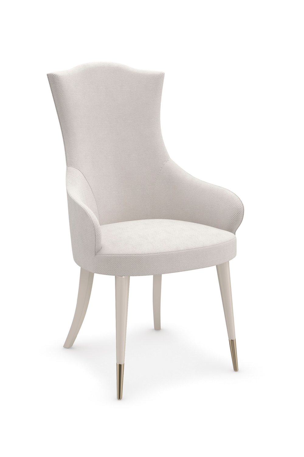 Camel-Back White Dining Chair | Caracole Cherub | Oroa.com