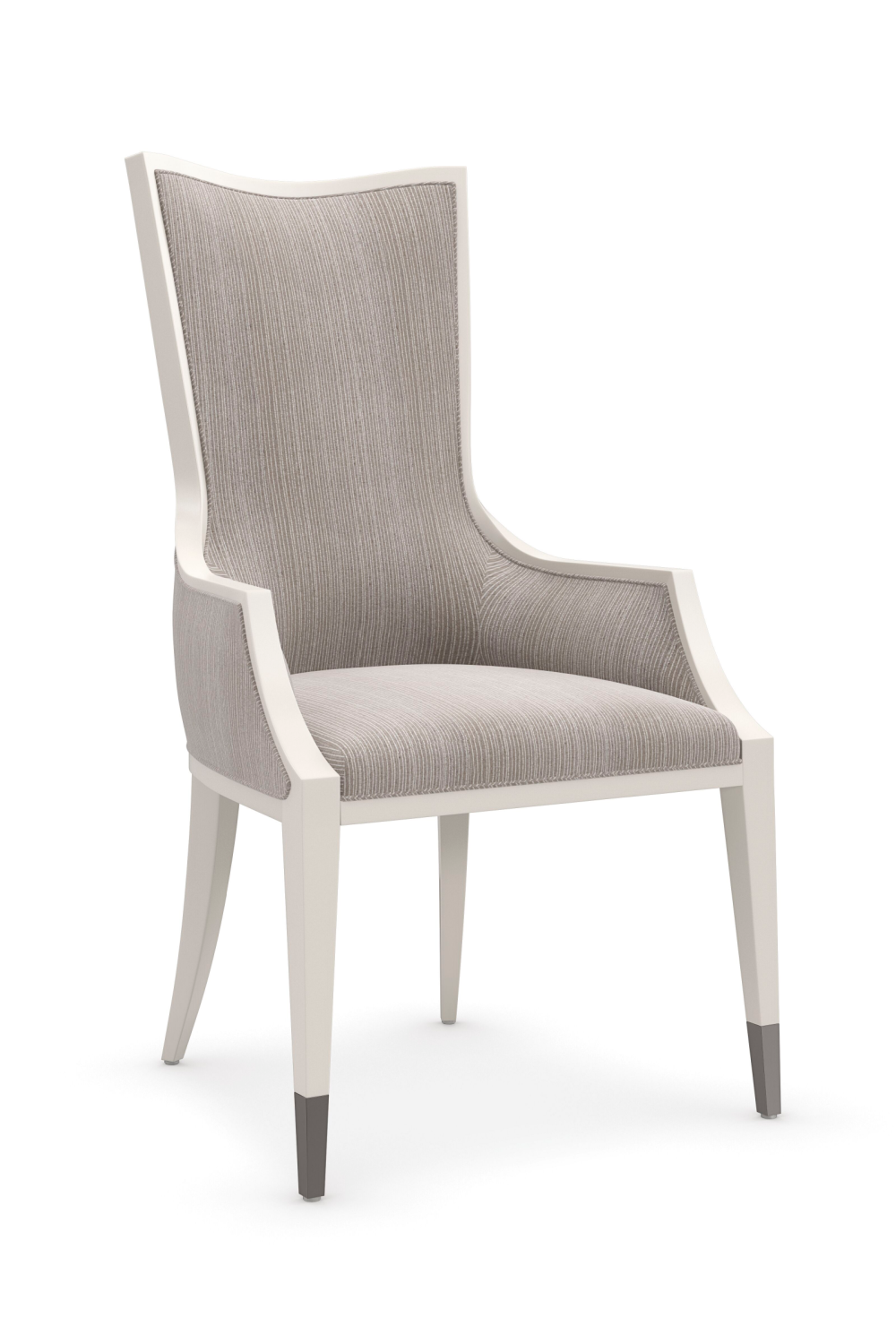 Pinstripe Modern Dining Chair | Caracole Lady Grey | Oroa.com