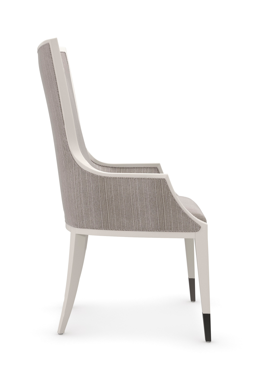 Pinstripe Modern Dining Chair | Caracole Lady Grey | Oroa.com