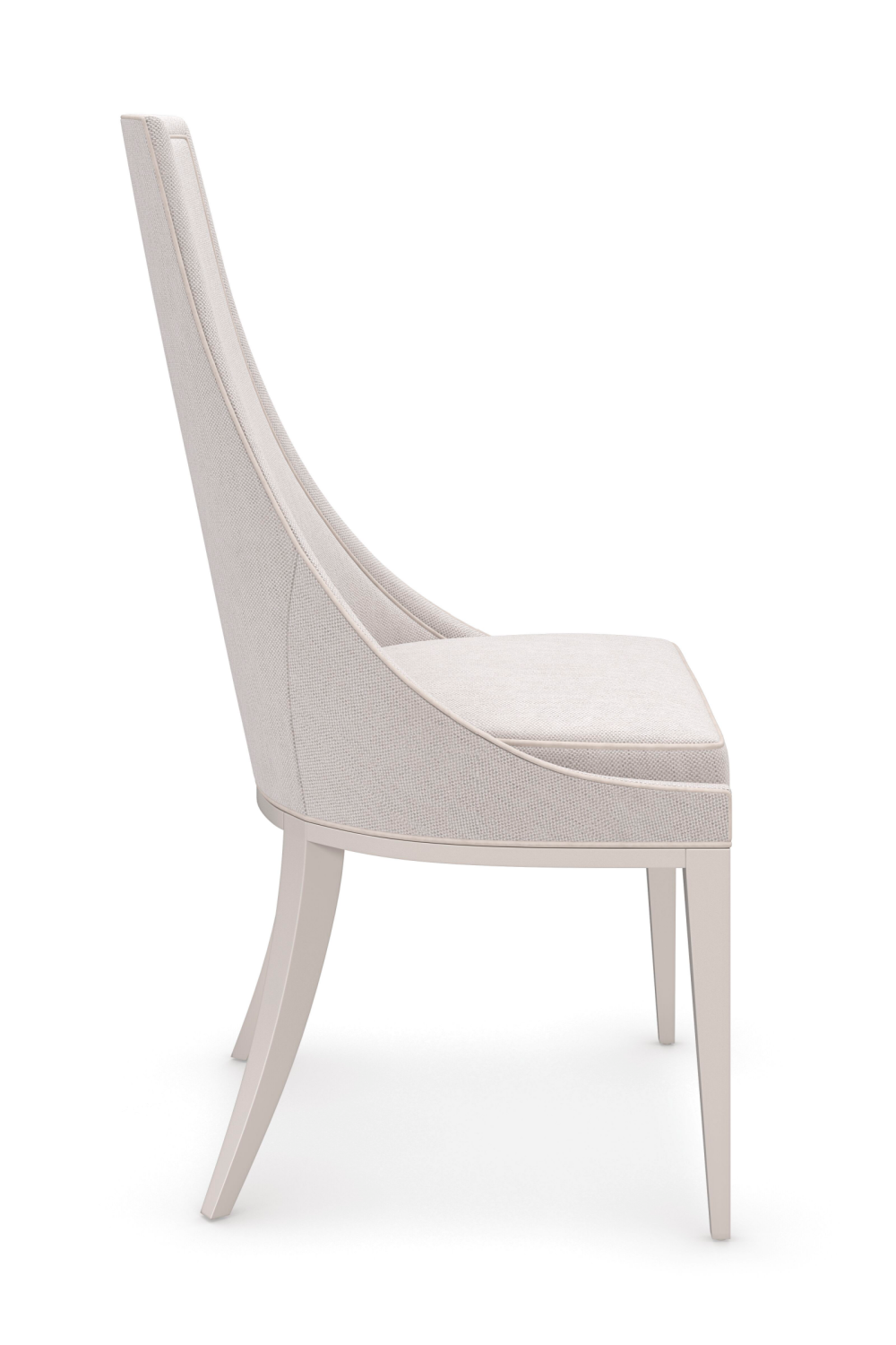 Off White Tapering Side Chair | Caracole Tall Order | Oroa.com