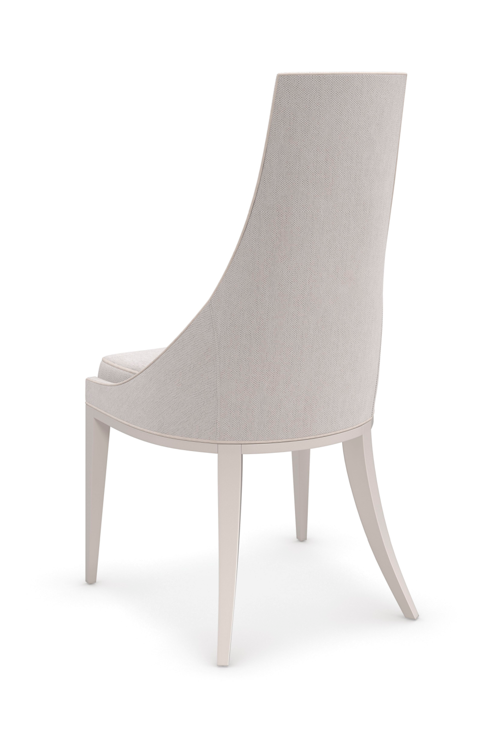 Off White Tapering Side Chair | Caracole Tall Order | Oroa.com