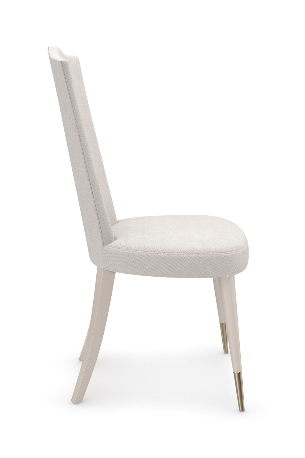 White Camel-Back Side Chair | Caracole Cherub | Oroa.com