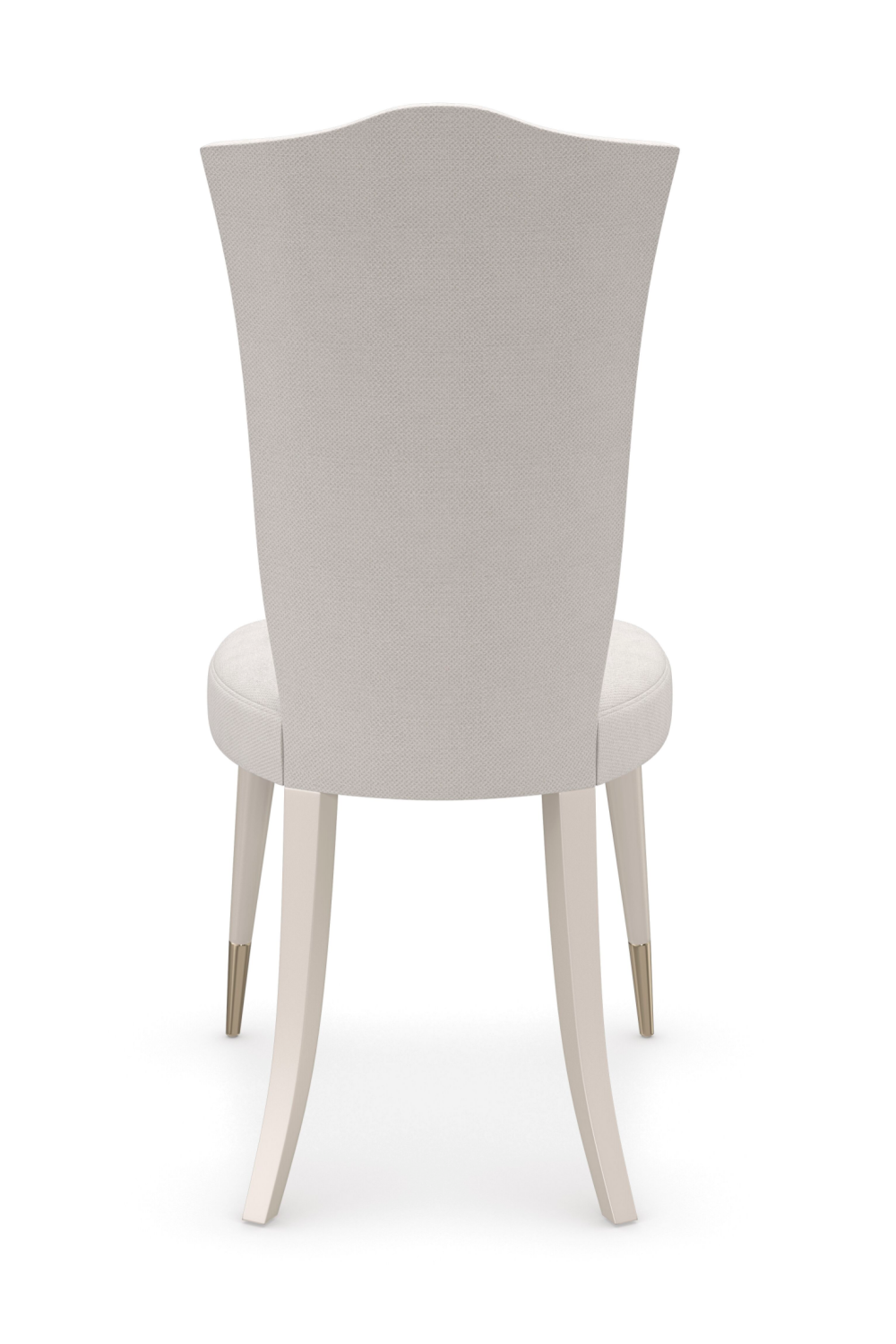 White Camel-Back Side Chair | Caracole Cherub | Oroa.com