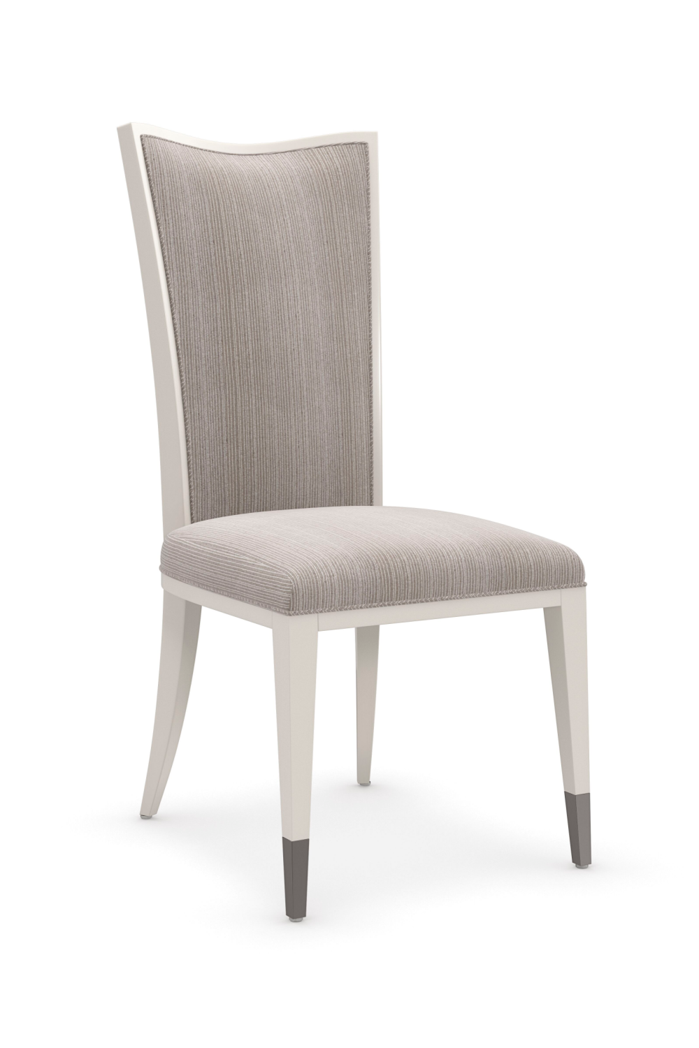 Pinstripe Weave Side Chair | Caracole Lady Grey | Oroa.com