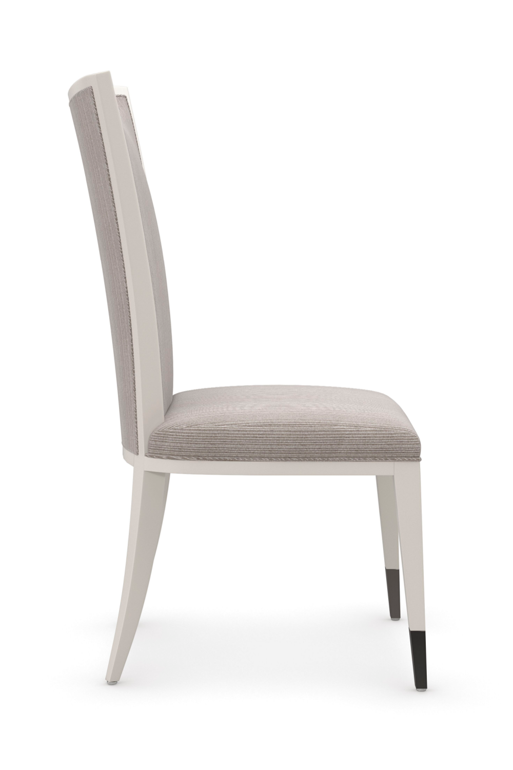 Pinstripe Weave Side Chair | Caracole Lady Grey | Oroa.com