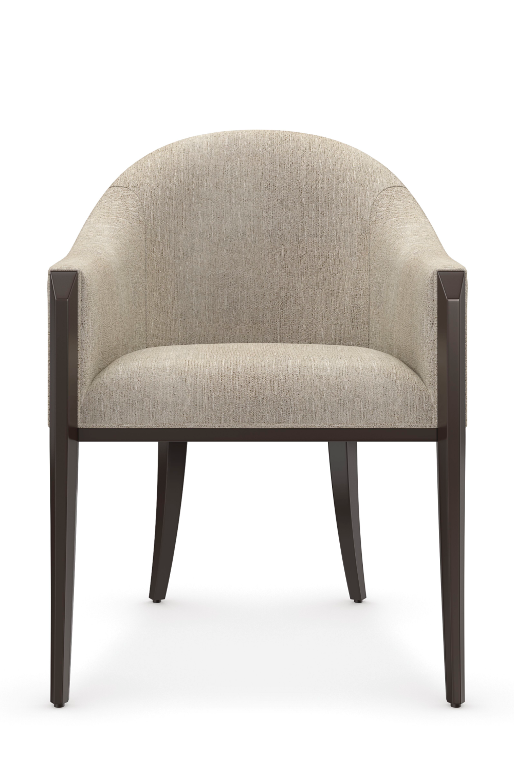 Gray Barrel-Back Dining Chair | Caracole Next Course | Oroa.com