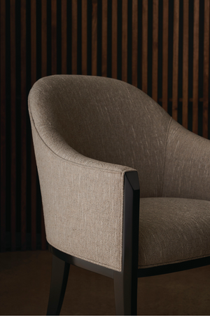 Gray Barrel-Back Dining Chair | Caracole Next Course | Oroa.com