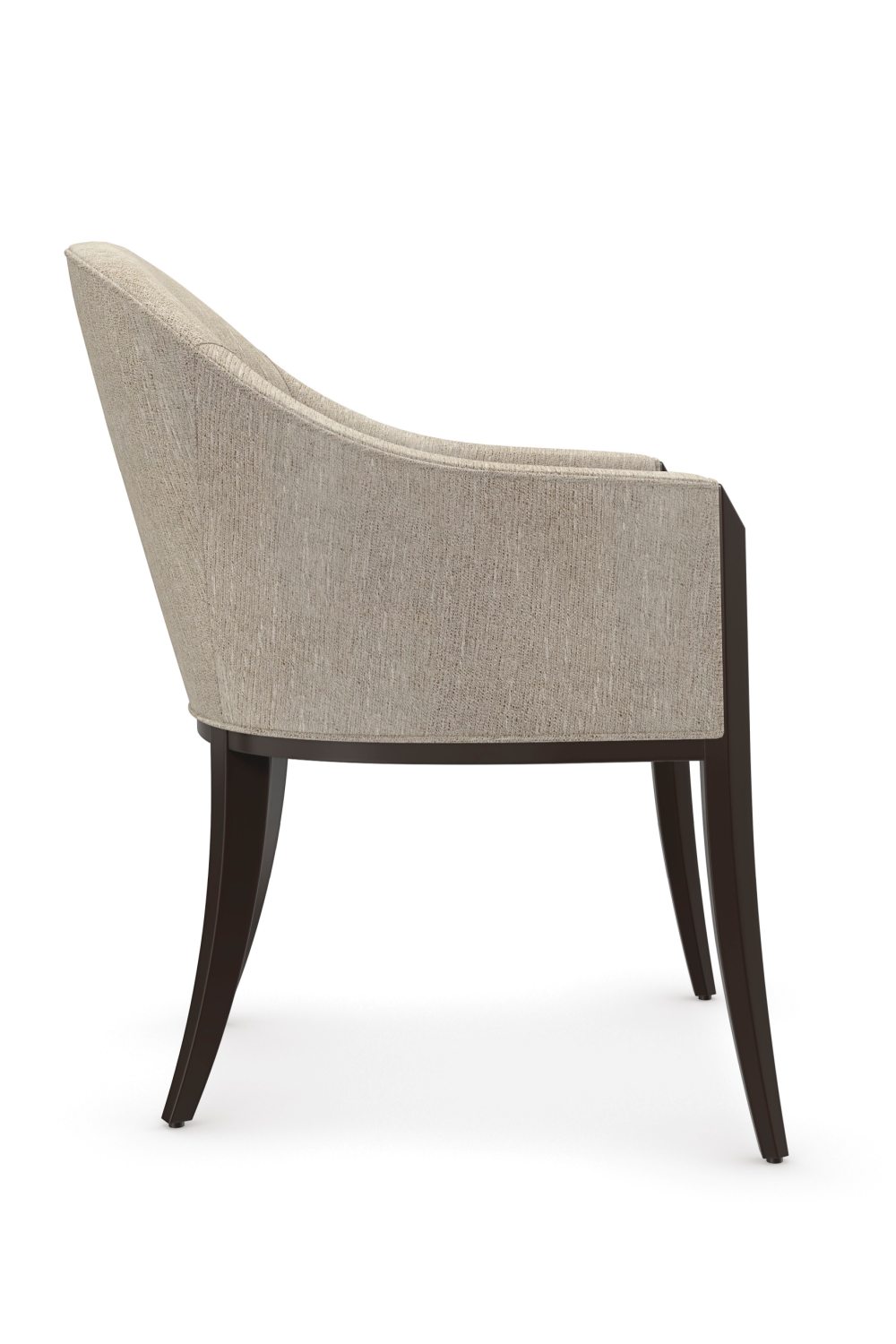 Gray Barrel-Back Dining Chair | Caracole Next Course | Oroa.com