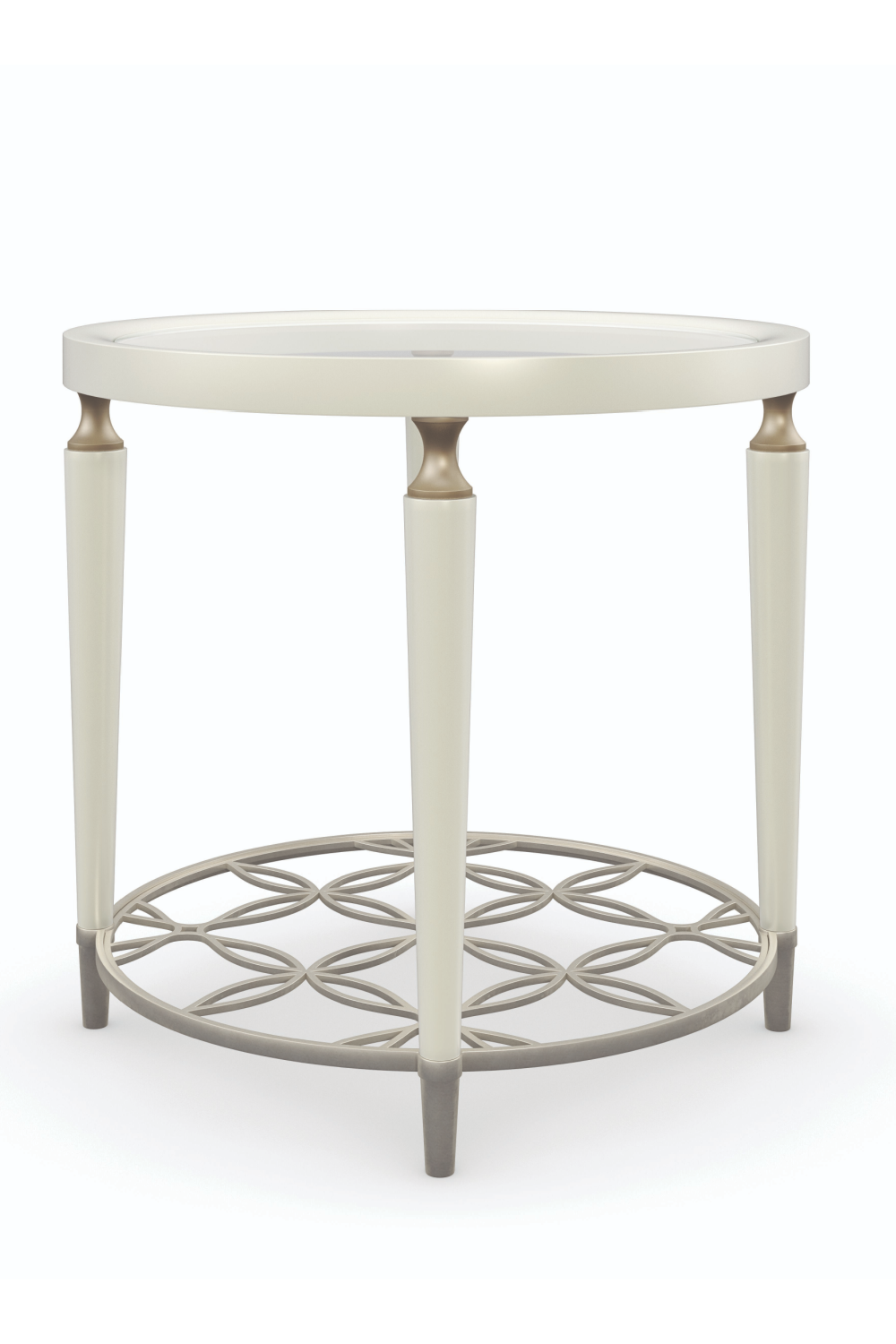 Round White Side Table | Caracole Oh So Charming | Oroa.com