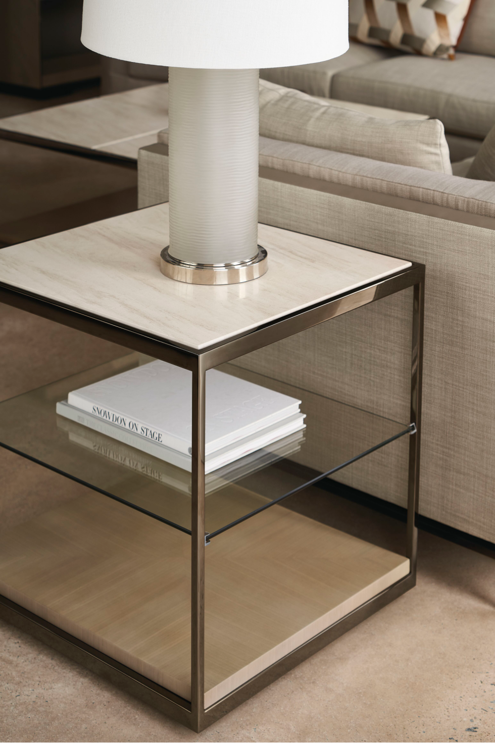 Minimalist End Table | Caracole Quadrant | Oroa.com