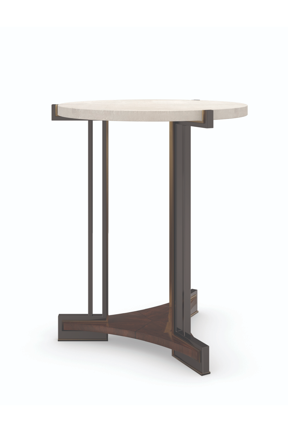 Silver Leaf Top Side Table | Caracole Key Element | Oroa.com