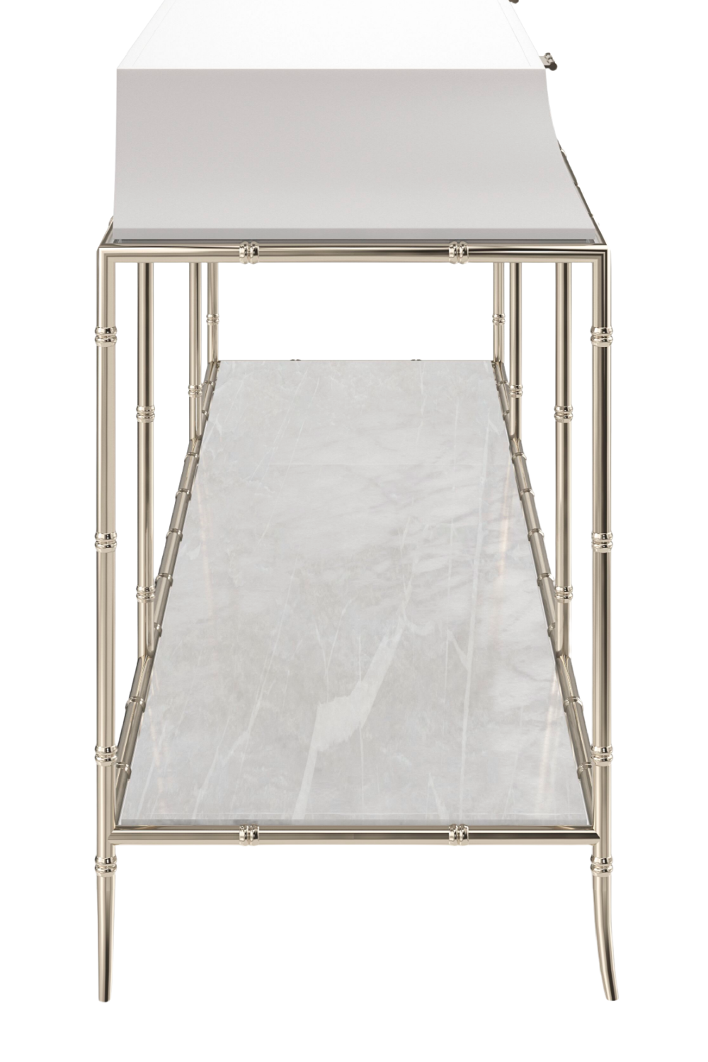 White Modern Console Table | Caracole Oolong | Oroa.com