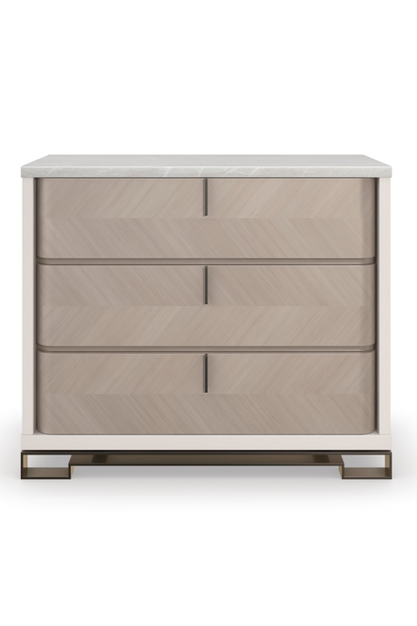 Chevron Patterned Chest | Caracole Subtle Gesture | Oroa.com