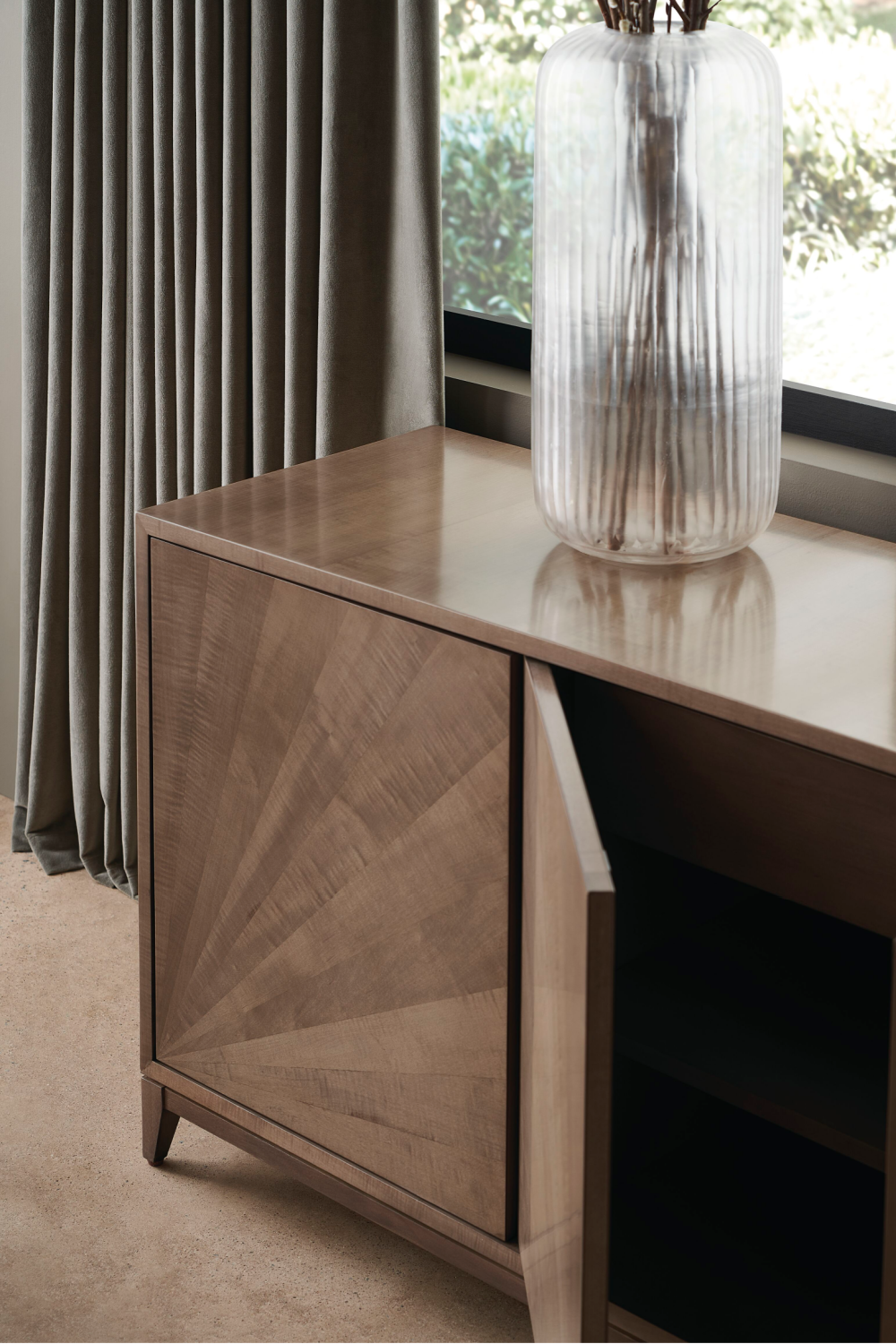 Starburst Patterned Wooden Sideboard | Caracole | Oroa.com