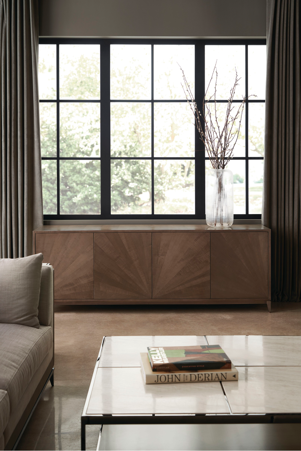 Starburst Patterned Wooden Sideboard | Caracole | Oroa.com