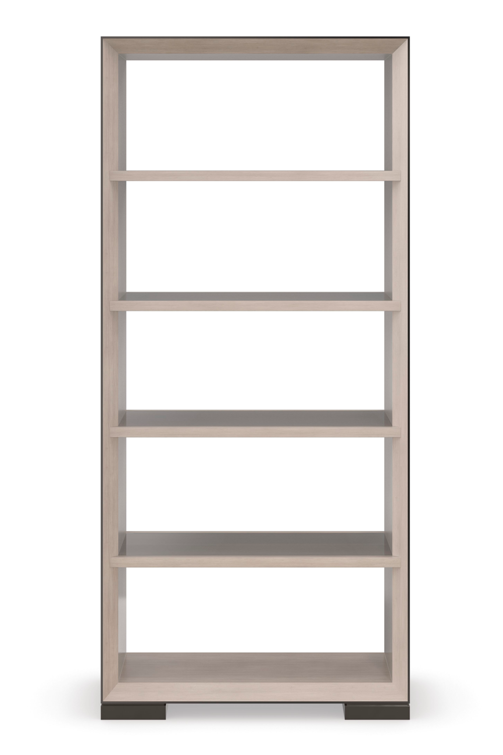 Bronze Glass Shelf Bookcase | Caracole High Rise | Oroa.com
