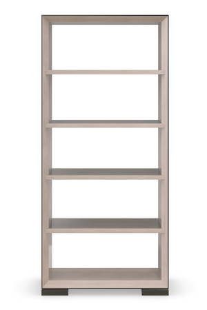 Bronze Glass Shelf Bookcase | Caracole High Rise | Oroa.com