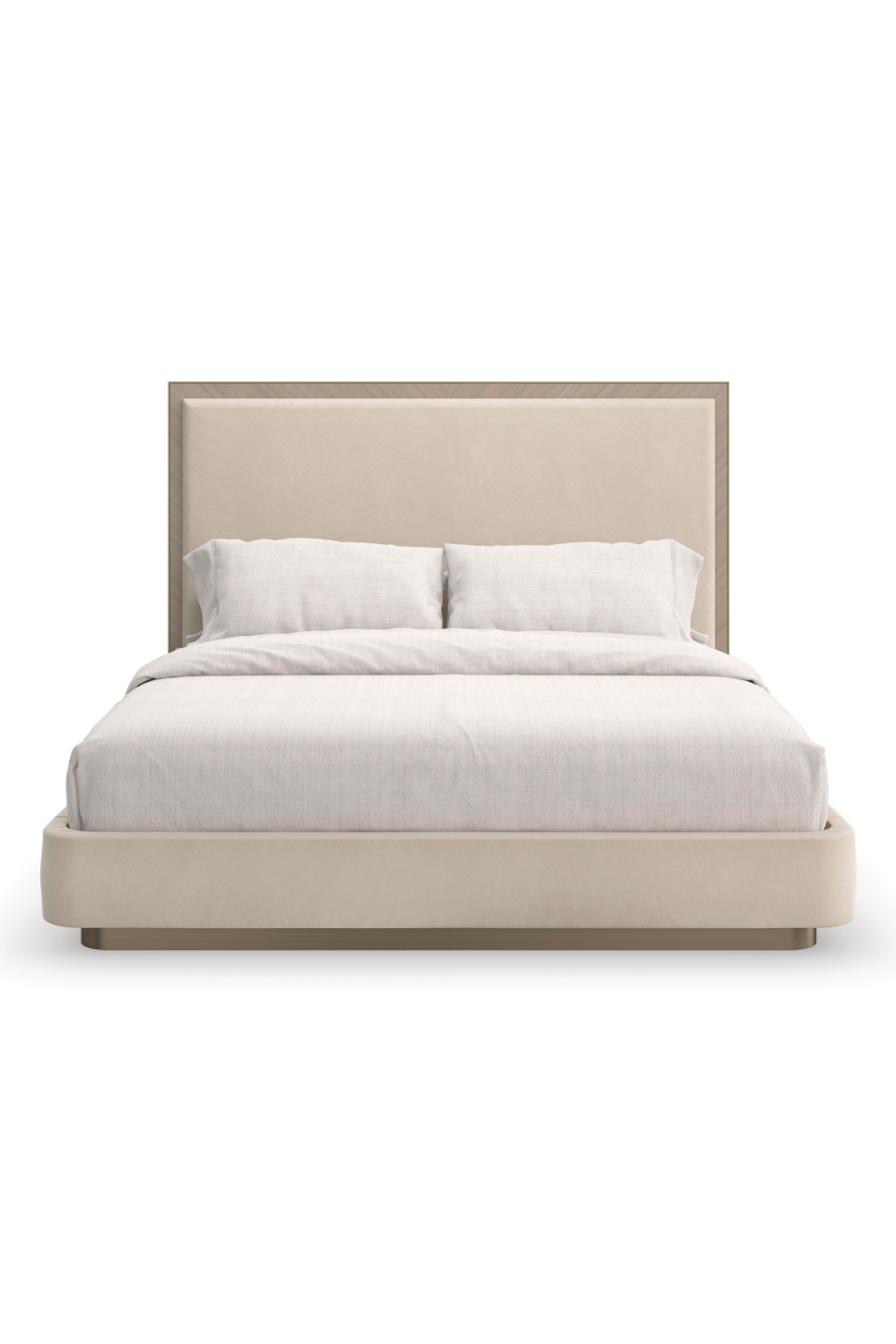Cream Modern Minimalist Bed | Caracole Anthology | Oroa.com