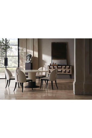 Round Pedestal Dining Table | Caracole Dorian | Oroa.com