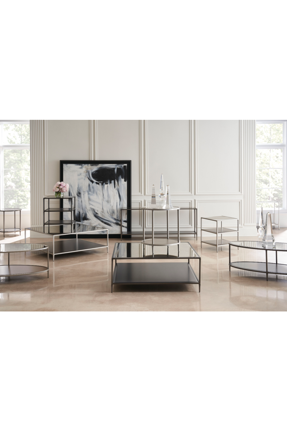 Mirrored Square End Table | Caracole Shimmer | Oroa.com