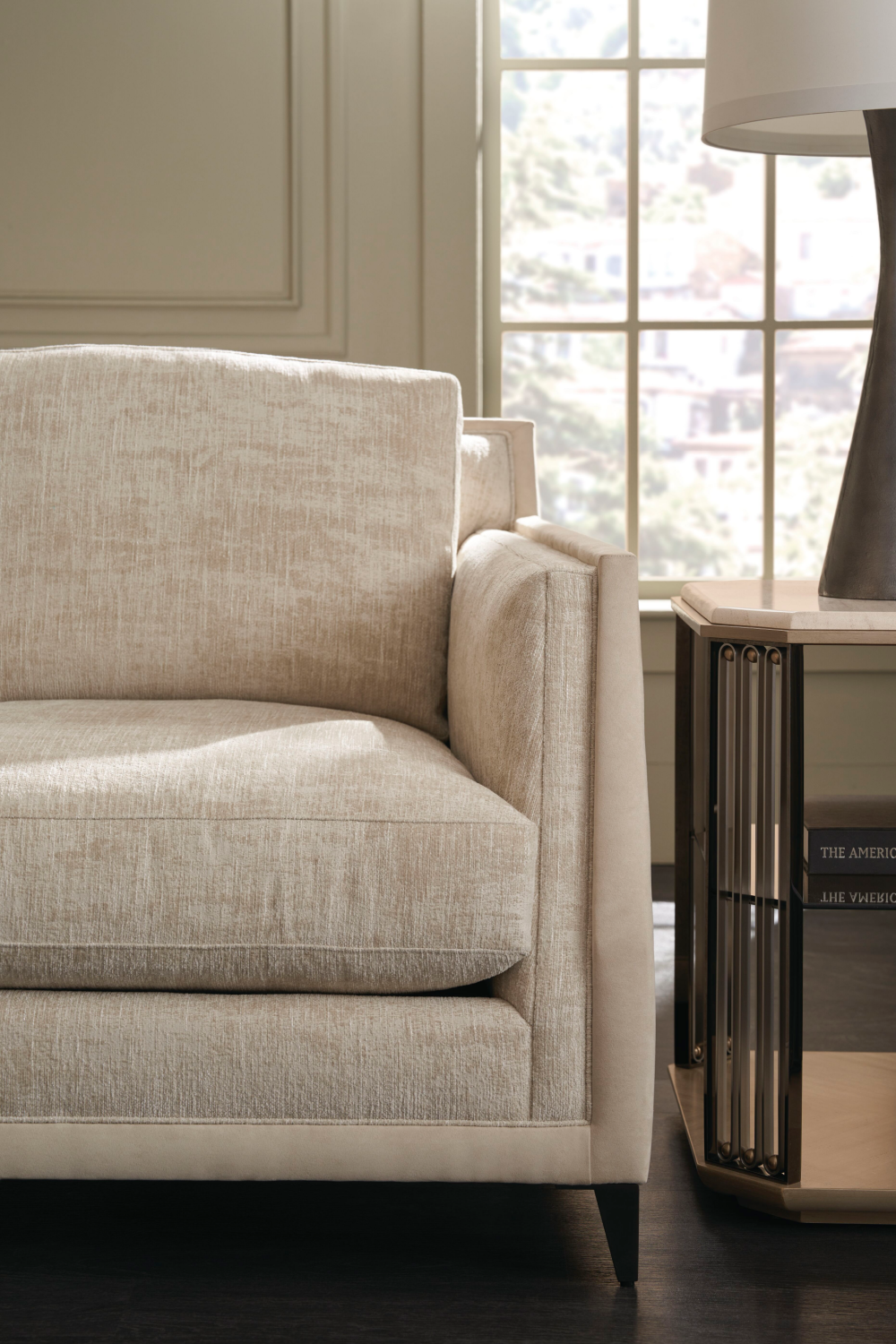 Bronze Glass End Table | Caracole Alloy | Oroa.com