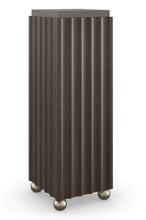 Brown Fluted Bar Table | Caracole Up To You | Oroa.com