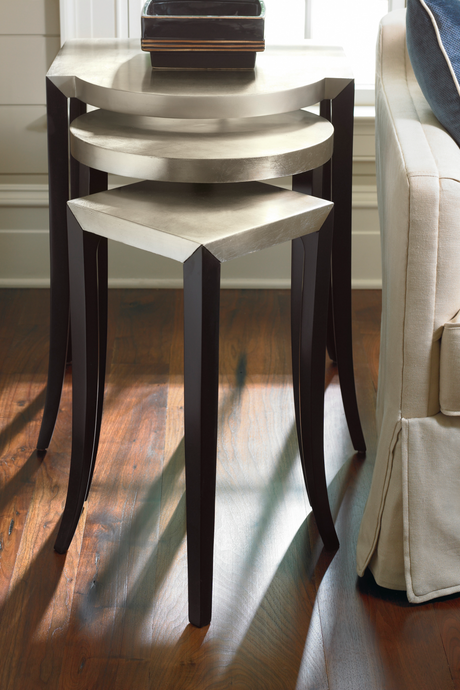 Silver Leaf Nesting Side Tables (3) | Caracole Out & About | Oroa.com