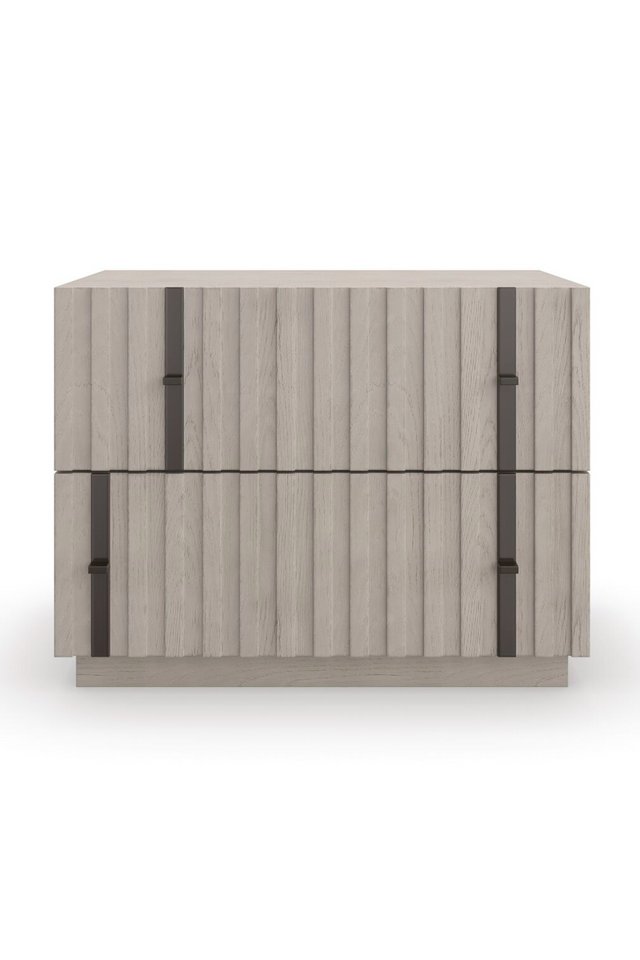 Oak Veneer Modern Nightstand | Caracole Clancy | Oroa.com