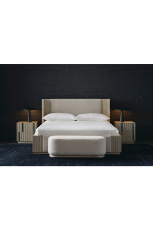 Taupe Linen Bed | Caracole Azure | Oroa.com