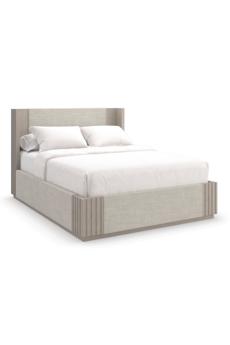 Taupe Linen Bed | Caracole Azure | Oroa.com