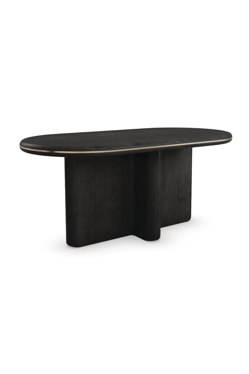 Oval Black Dining Table | Caracole Monty | Oroa.com