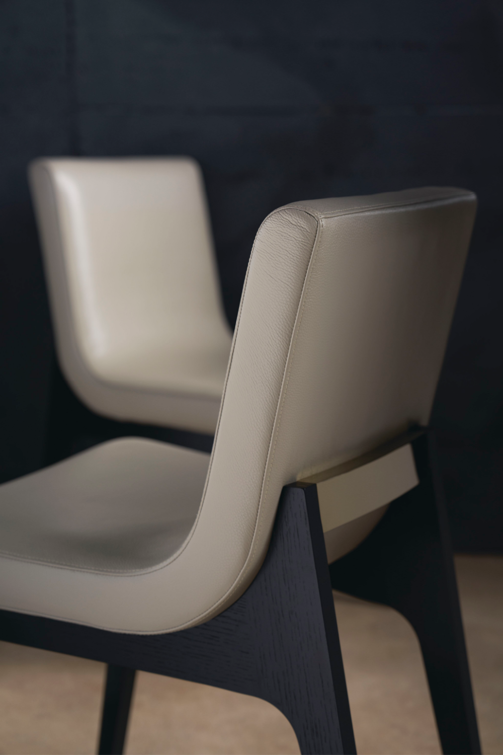 Taupe Leather Dining Chair | Caracole Starr | Oroa.com