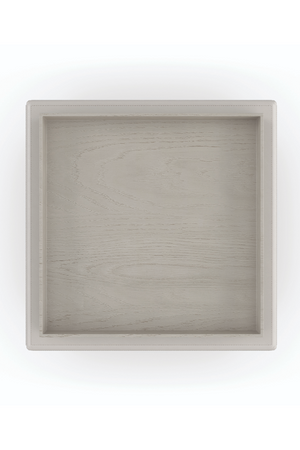 Taupe Leather Side Table | Caracole Bindi | Oroa.com