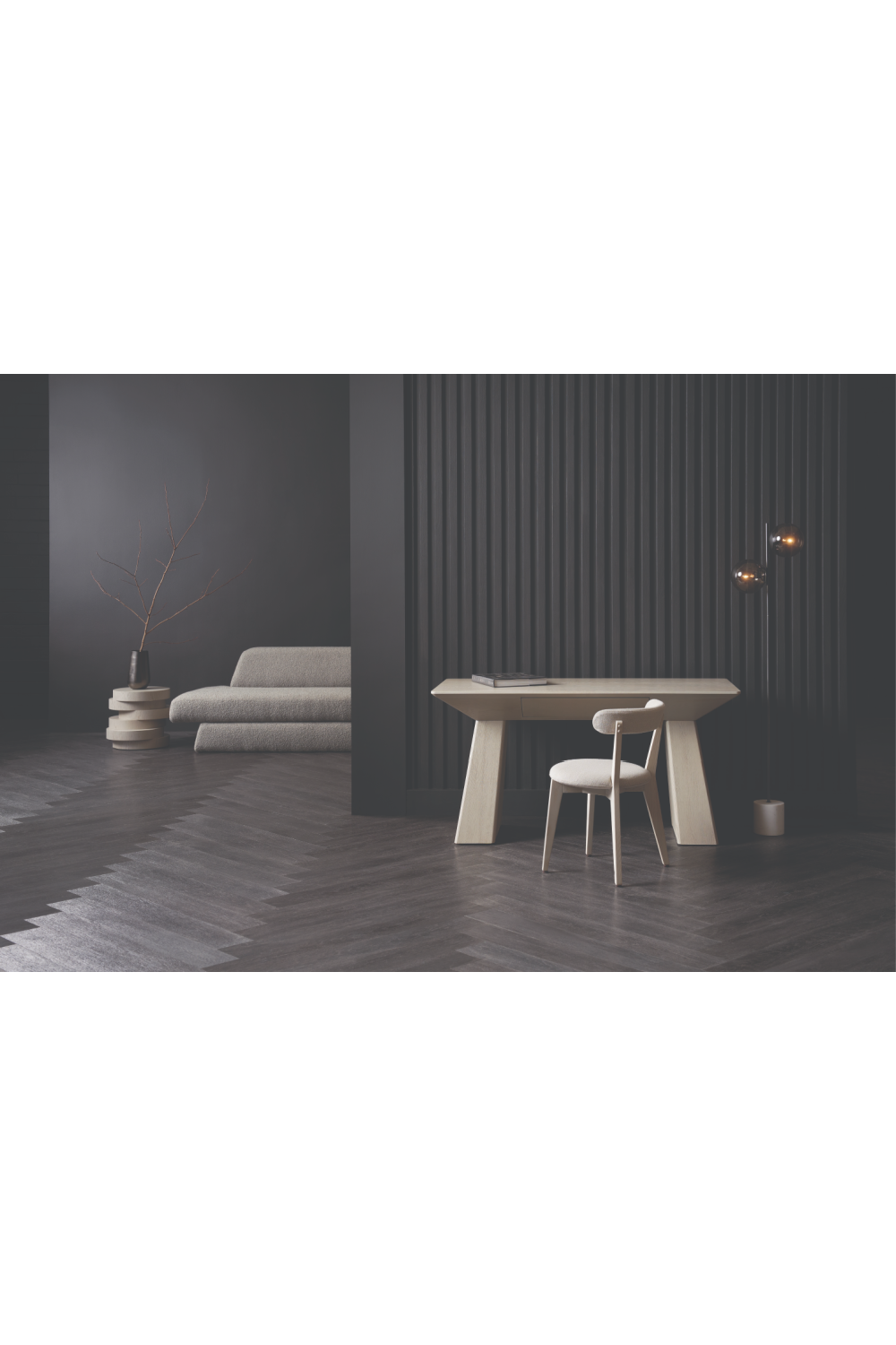 Stacked Oak Discs Side Table | Caracole Rona | Oroa.com