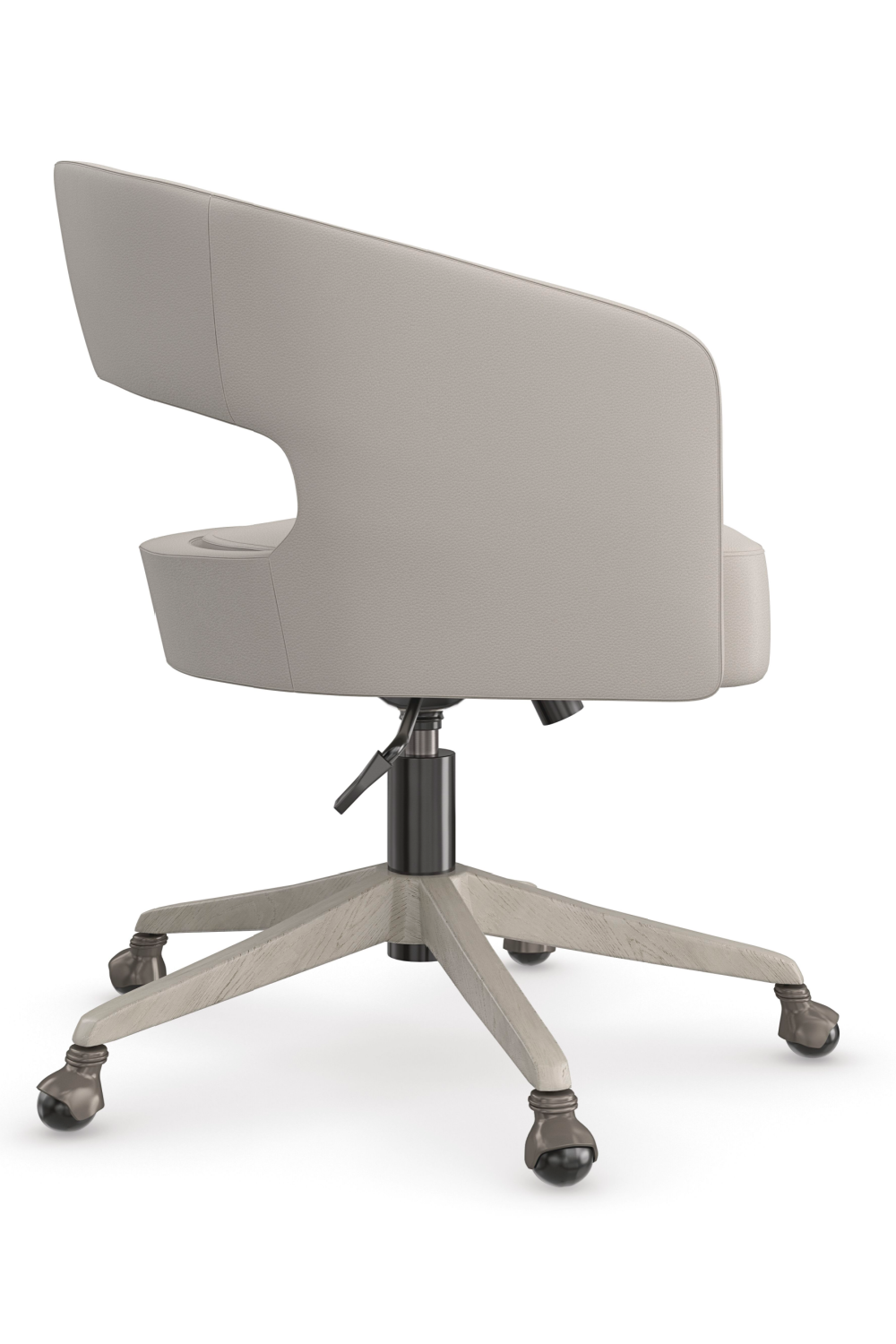 Taupe Leather Office Chair | Caracole Blythe | Oroa.com