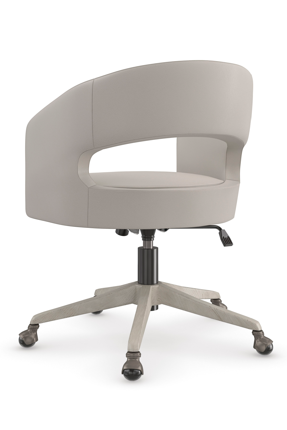 Taupe Leather Office Chair | Caracole Blythe | Oroa.com