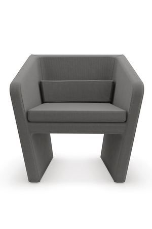   Gray Linen Occasional Chair | Oroa.com