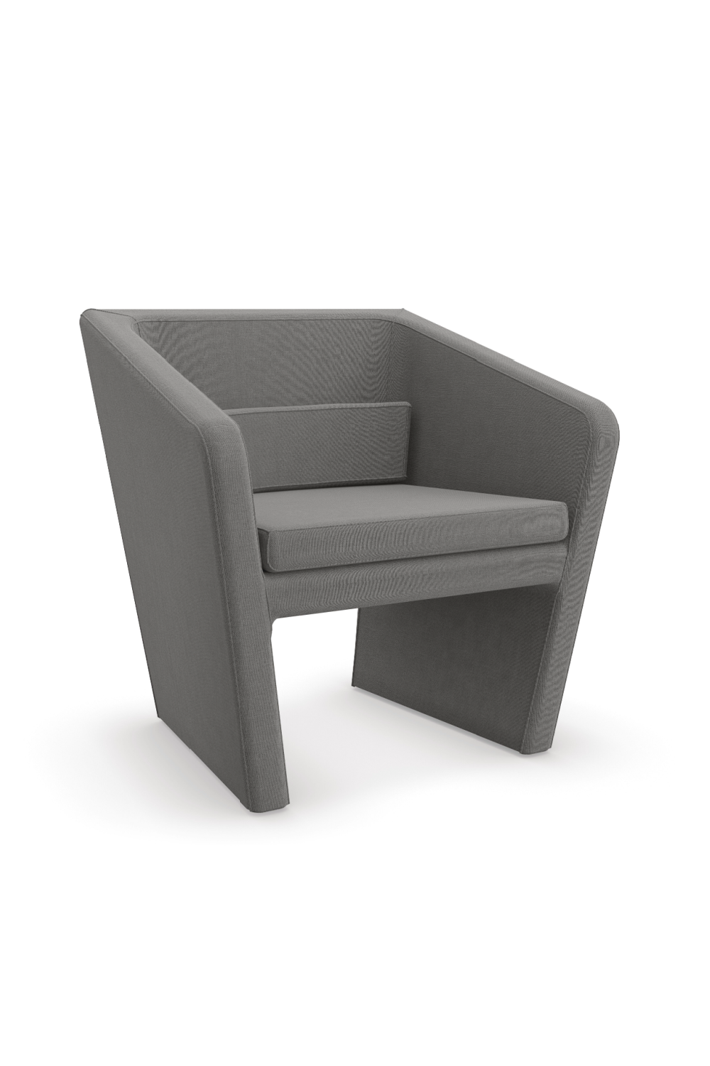   Gray Linen Occasional Chair | Oroa.com