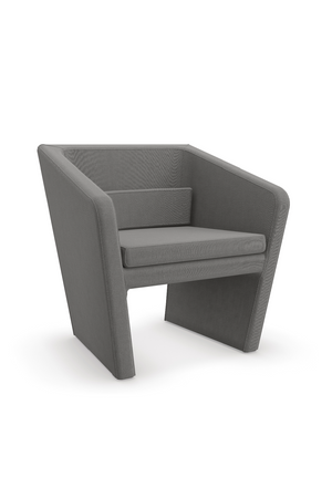   Gray Linen Occasional Chair | Oroa.com