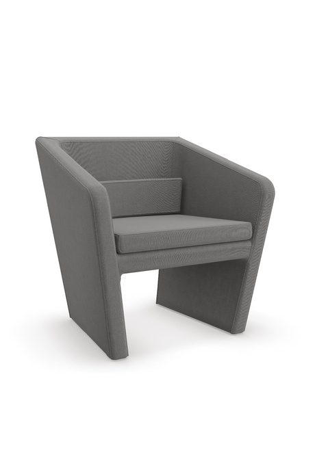   Gray Linen Occasional Chair | Oroa.com