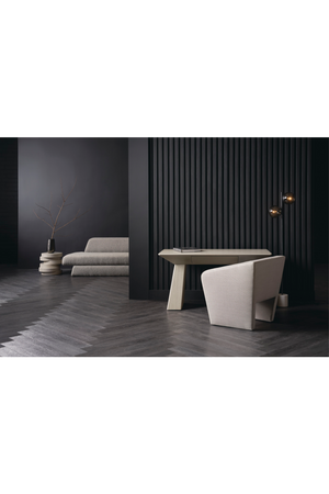   Gray Linen Occasional Chair | Oroa.com