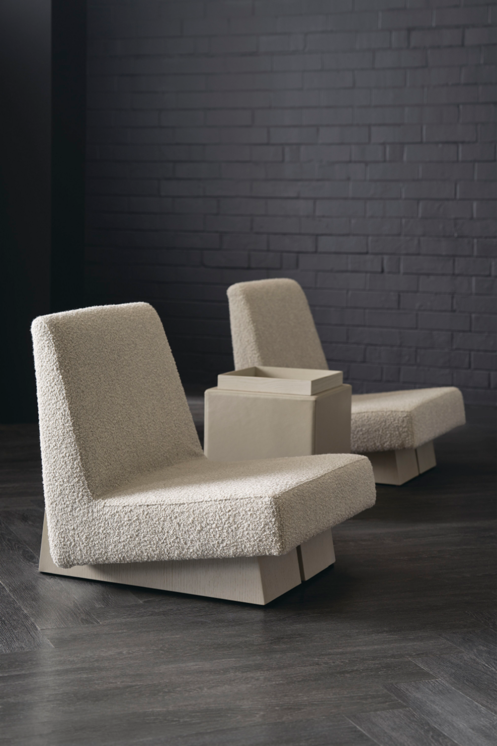 Gray Bouclé Modern Accent Chair | Caracole Indi | Oroa.com