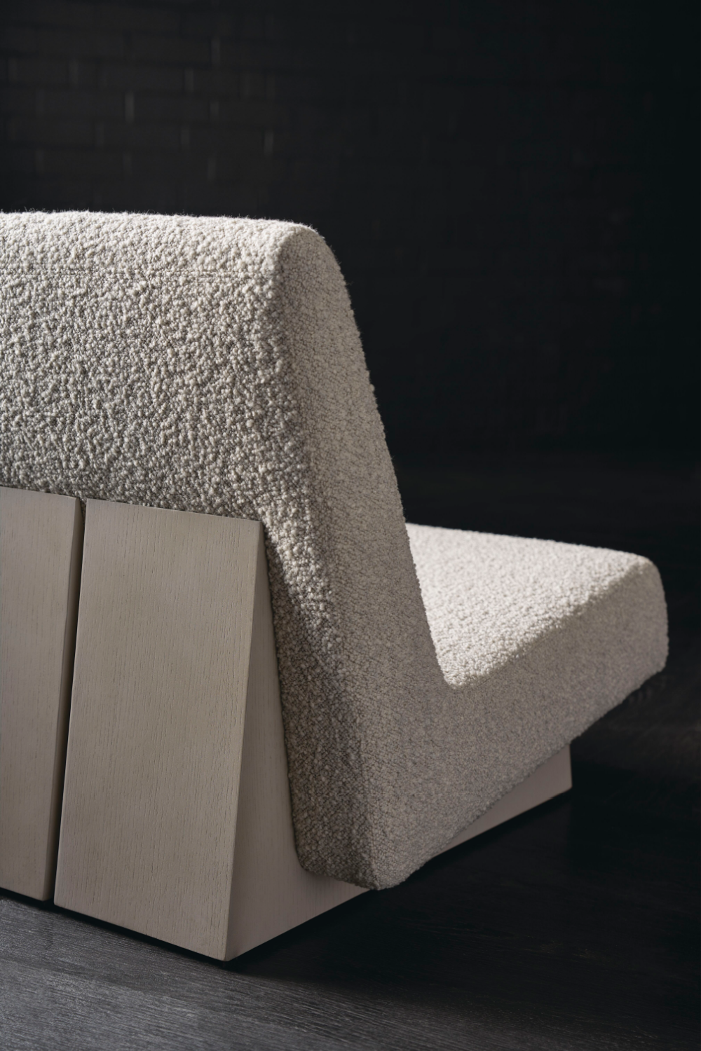 Gray Bouclé Modern Accent Chair | Caracole Indi | Oroa.com