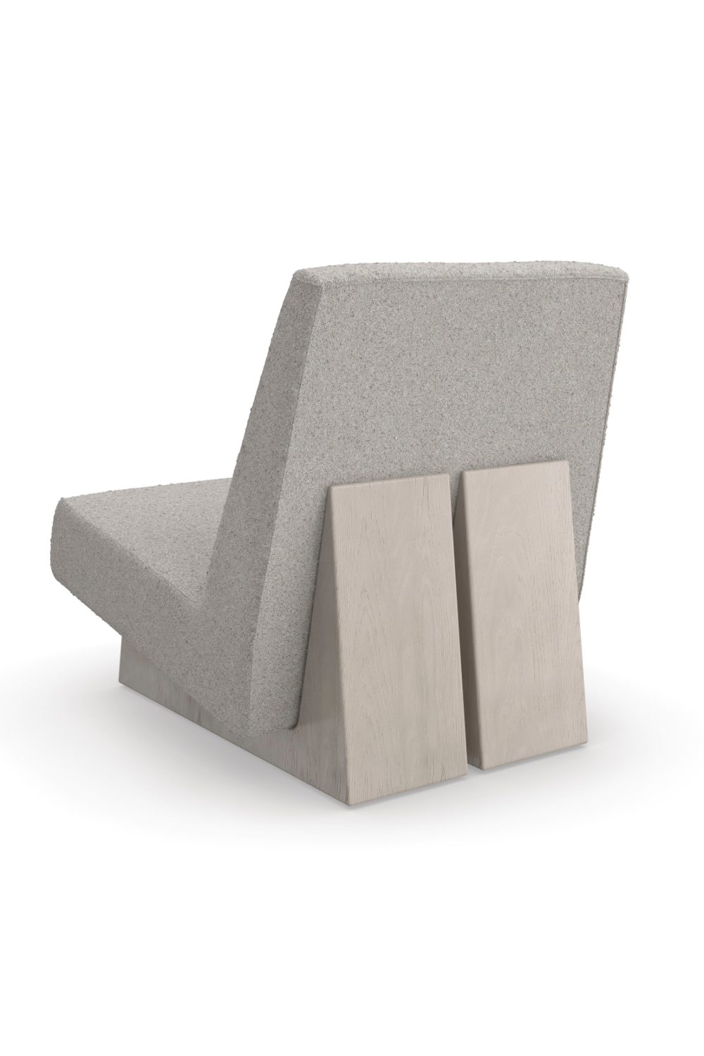 Gray Bouclé Modern Accent Chair | Caracole Indi | Oroa.com