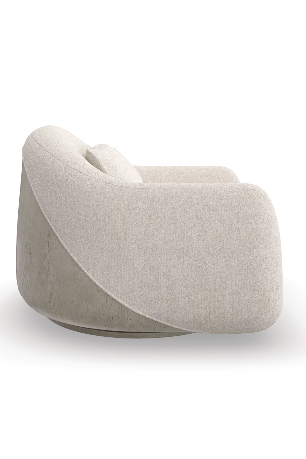 Bouclé Modern Swivel Chair | Caracole Serenity | Oroa.com