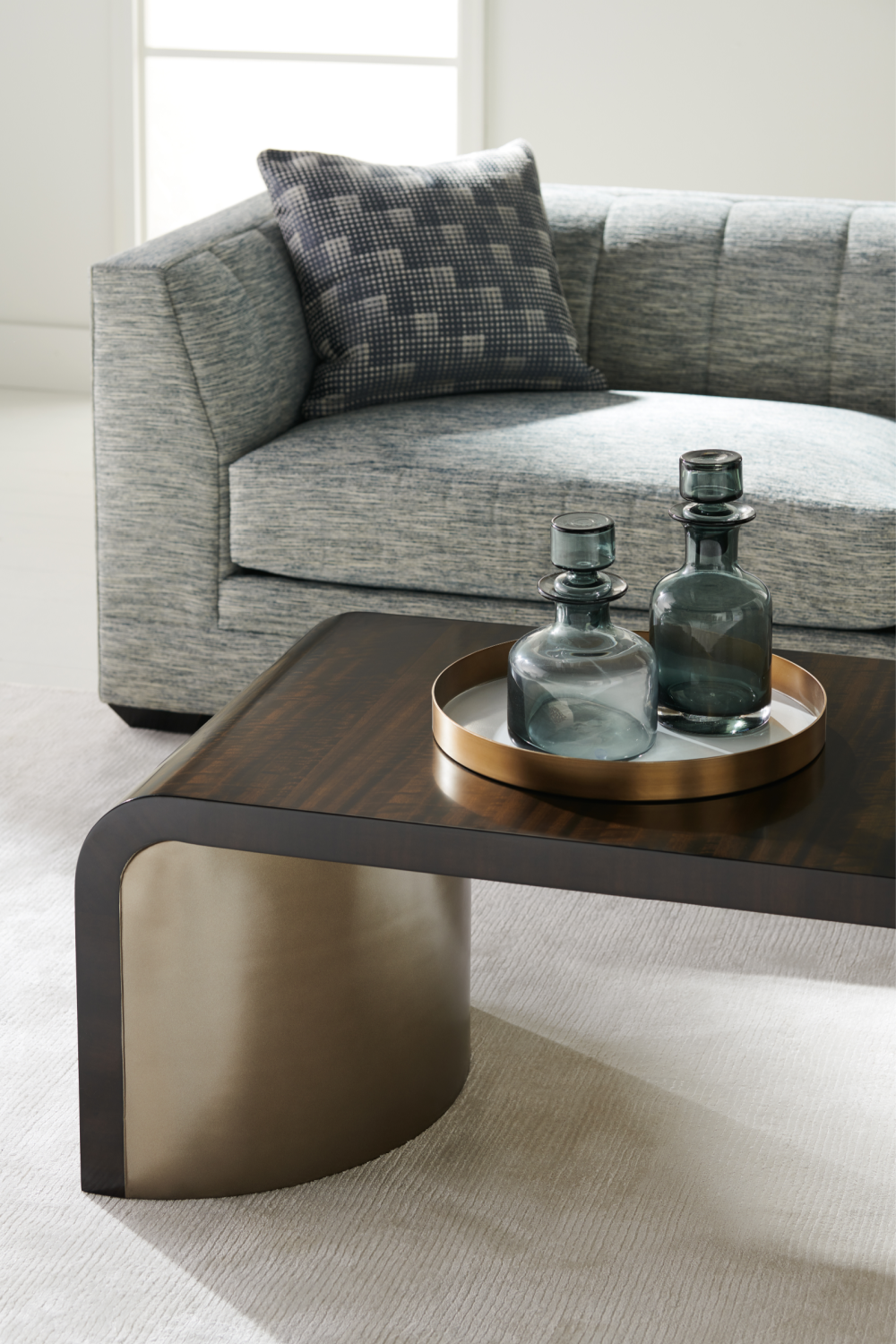 Wood Modern Cocktail Table | Caracole Streamline | Oroa.com